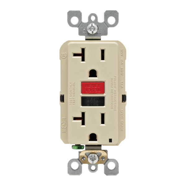 Leviton GFCI ST OUTLET 20A IV GFNT2-0RI